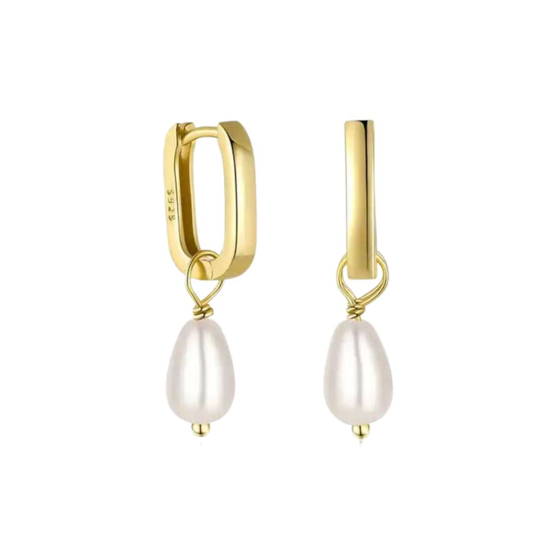 Pearl Square Hoops