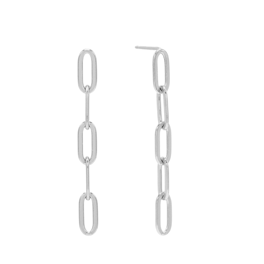 Paperclip Drop Earrings