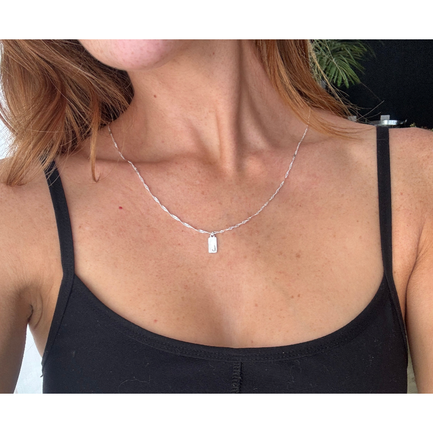Initial Tag Necklace
